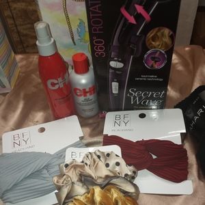Hair bundle with chi products and hair bands